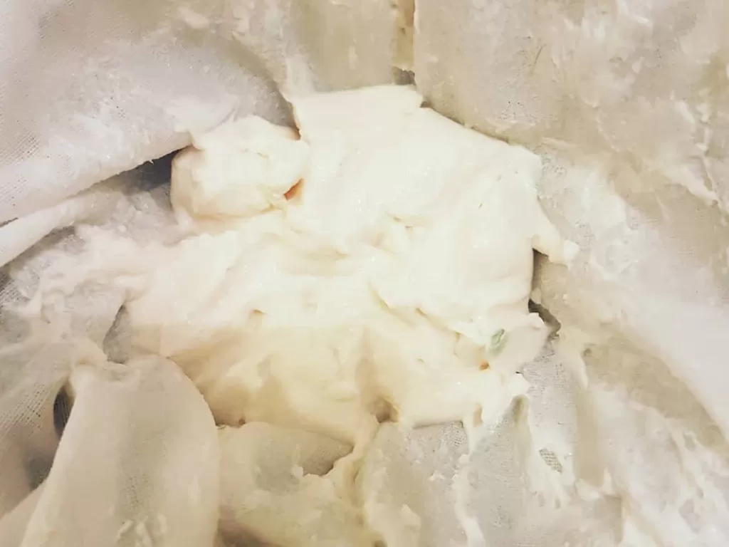 Ilustrasi proses pembuatan cream cheese rumahan. (Instagram/naturo.hydro.happy.intestin)