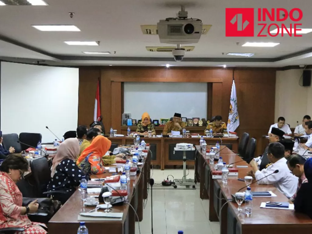 Suasana Rapat Dengar Pendapat Umum (RDPU) Komite III DPD RI dengan PGRI dan BSNP, Senin (20/1/20). (INDOZONE/Mula akmal)