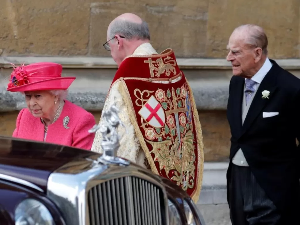 Ratu Elizabeth II dan Pangeran Philip (Frank Augstein/Pool via REUTERS/File Photo).