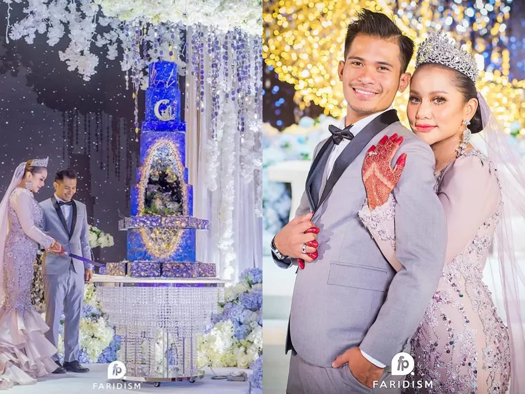 Pernikahan mewah pasangan asal Malaysia (Instagram/@iamellymazlein)