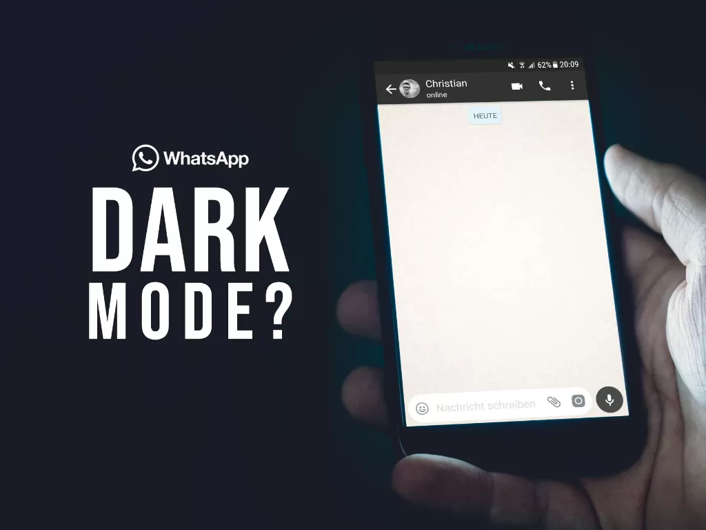 Dark Mode di WhatsApp (Ilustrasi/Unsplash/Christian Wiediger)