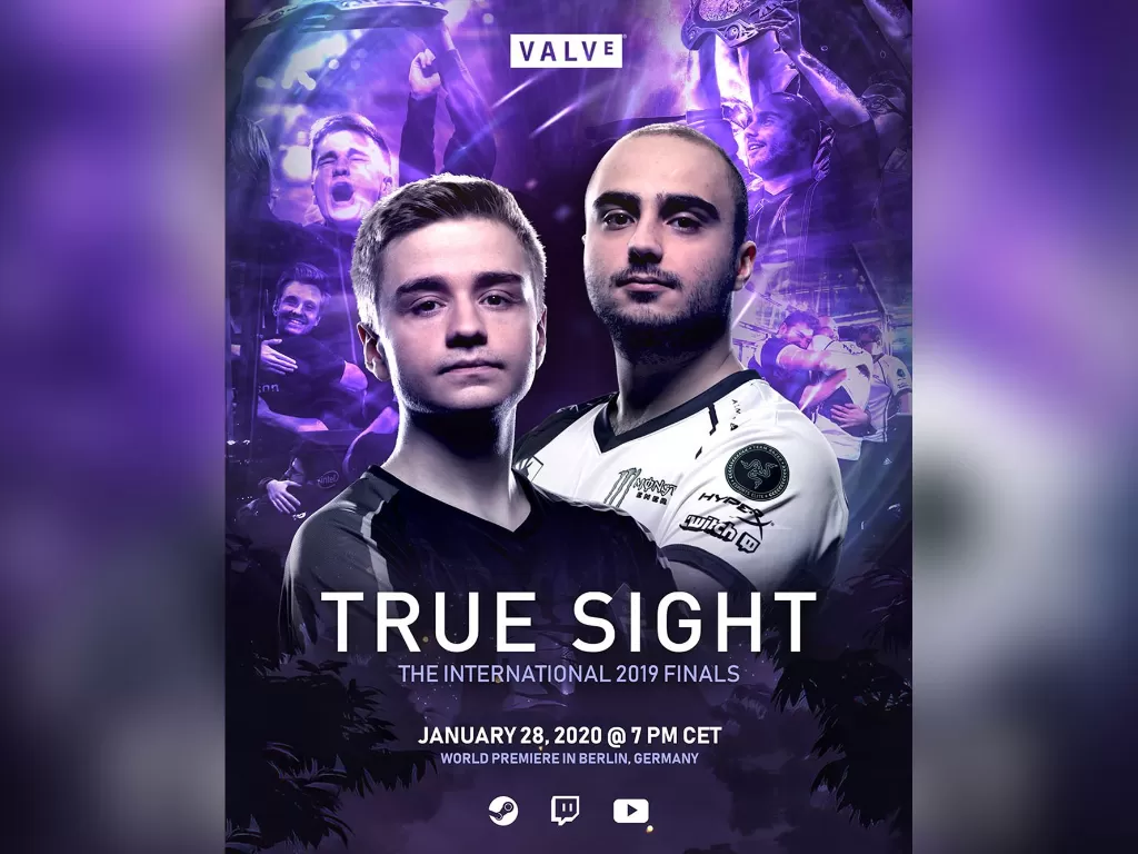 Poster World Premiere True Sight TI9 (photo/Twitter/@wykrhm)