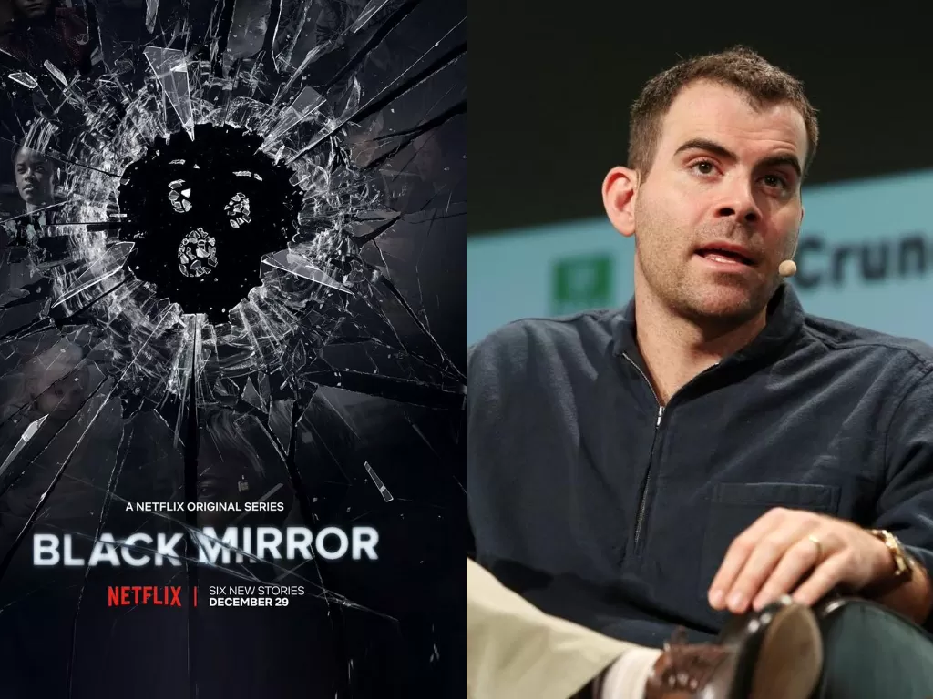 Kiri: Serial Netflix Black Mirror, Kanan: CEO Instagram, Adam Mosseri (photo/Netflix/REUTERS)