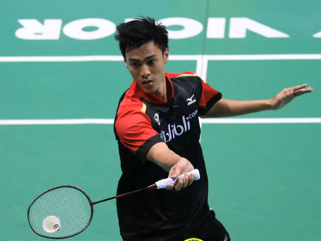Tunggal putra Indonesia, Shesar Hiren Rhustavito, lolos ke babak kedua Thailand Masters 2020, Rabu (22/1/2020). (Dok. PBSI)