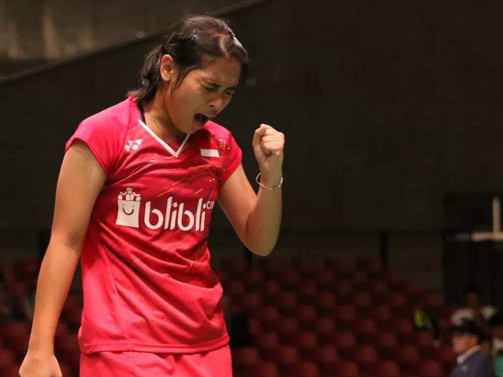 Tunggal putri Indonesia, Gregoria Mariska Tunjung, melangkah ke babak kedua Thailand Masters 2020. (Dok. PBSI)