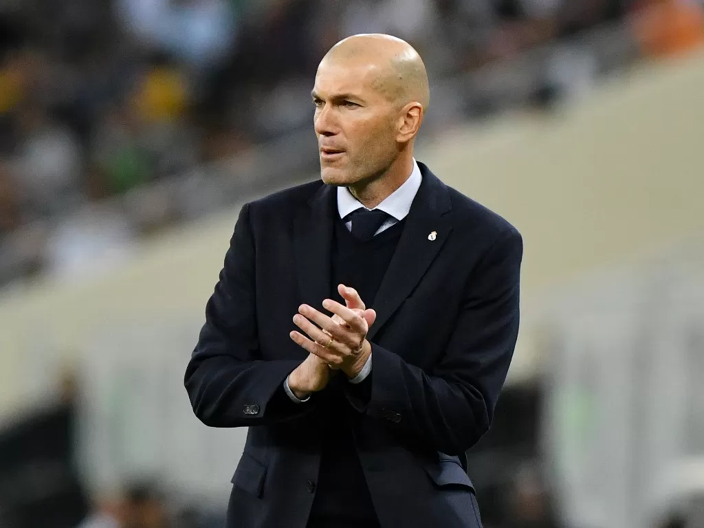 Pelatih Real Madrid, Zinedine Zidane. (REUTERS/Waleed Ali)
