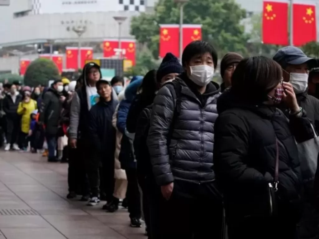 Ilustrasi penyebaran virus korona di Tiongkok (REUTERS/Aly Song)