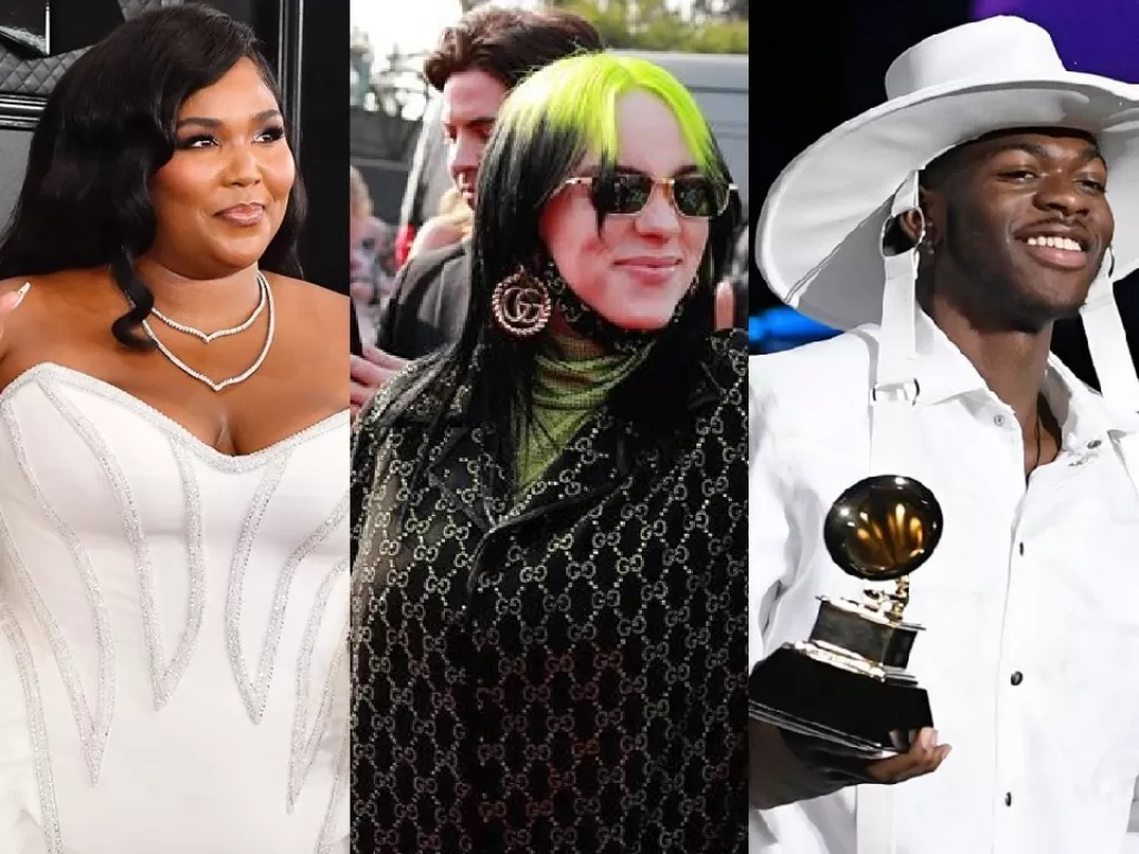ki-ka: Lizzo, Billie Eilish, dan Lil Nas X raih penghargaan pertama mereka di Grammy Awards 2020 untuk kategori berbeda (Instagram/@recordingacademy)