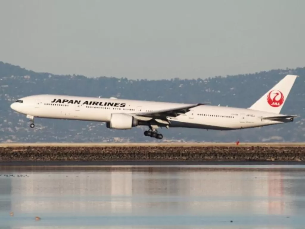 Pesawat Japan Airlines. (REUTERS/Louis Nastro)
