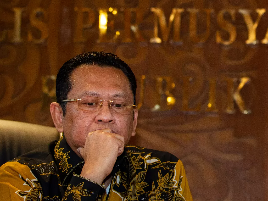 Ketua Majelis Permusyawaratan Rakyat (MPR) Bambang Soesatyo. (ANTARA FOTO/Dhemas Reviyanto)