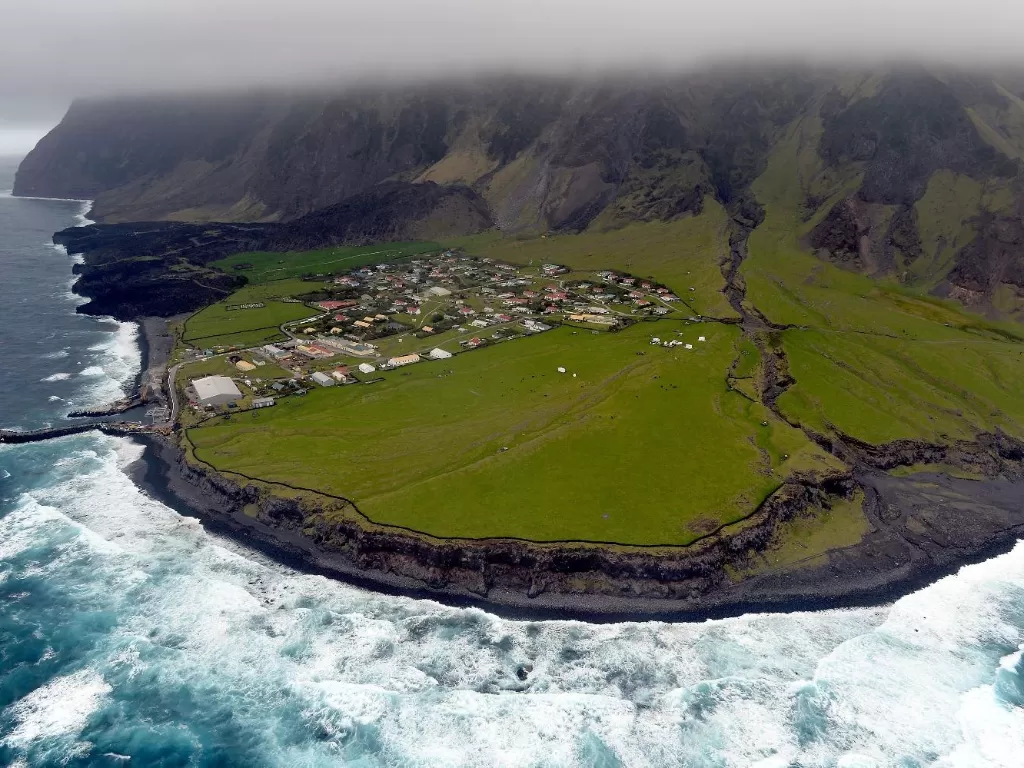 Pulau Tristan da Cunha. (Pinterest/Klimanaturali.org)