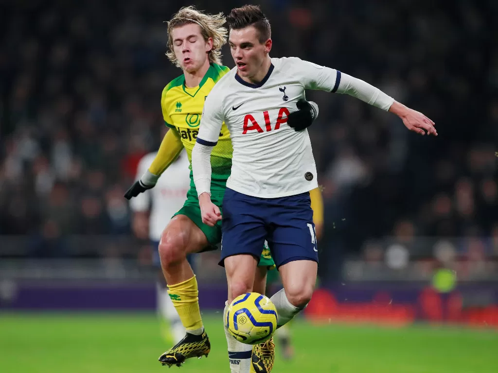 Giovani Lo Celso, pemain yang dipermanenkan Tottenham Hotspur. (REUTERS/Andrew Couldridge)
