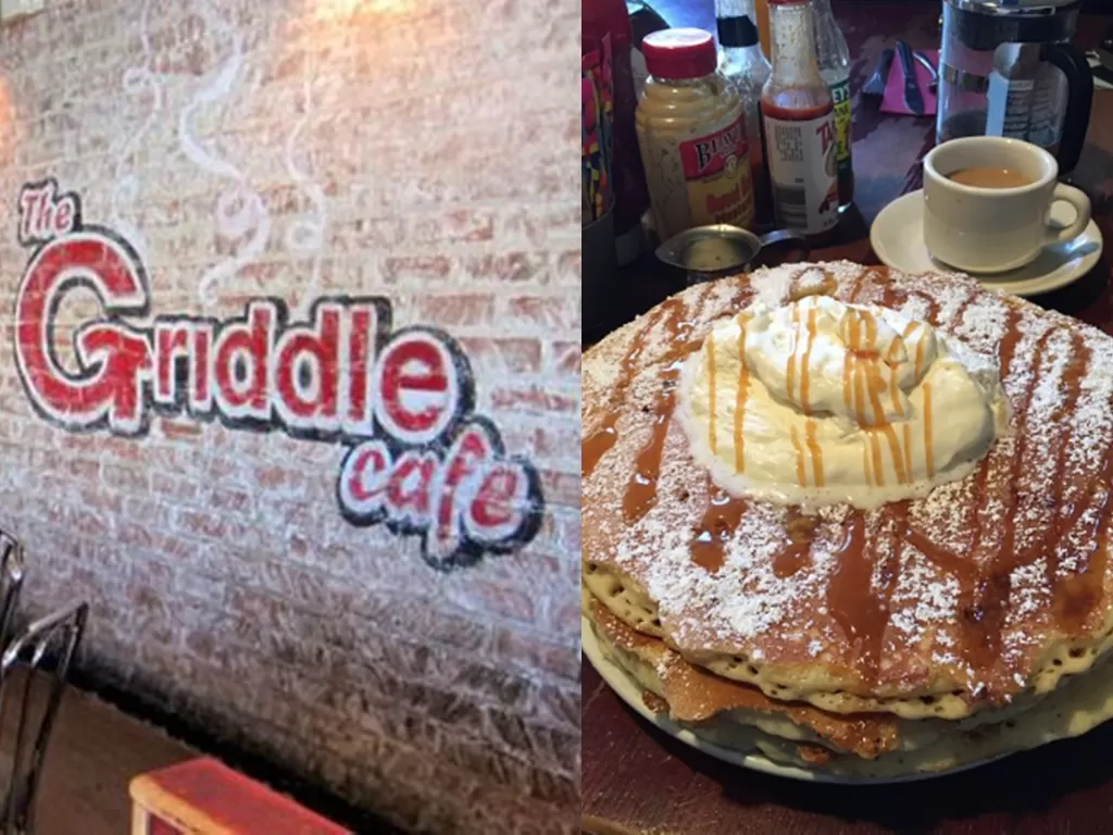 Kafe di California yang menjual pancake dengan ukuran jumbo. (Instagram/thegriddlecafe)