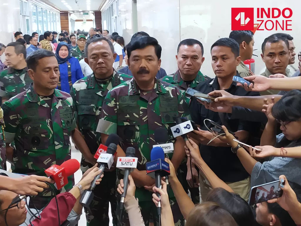 Panglima TNI, Marsekal Hadi Tjahjanto di Gedung DPR RI Jakarta, Kamis, (30/1/2020). (INDOZONE/Mula Akmal)