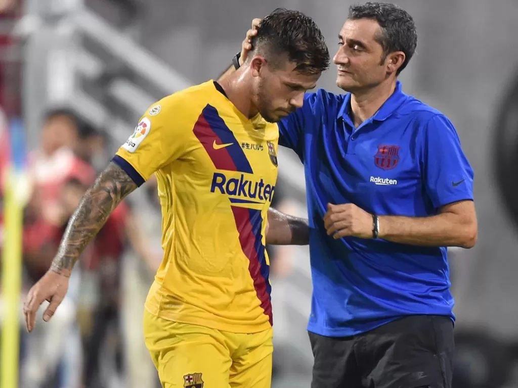 Penyerang Barcelona, Carles Perez yang dipinjamkan ke AS Roma. (Instagram/carlesperez7)