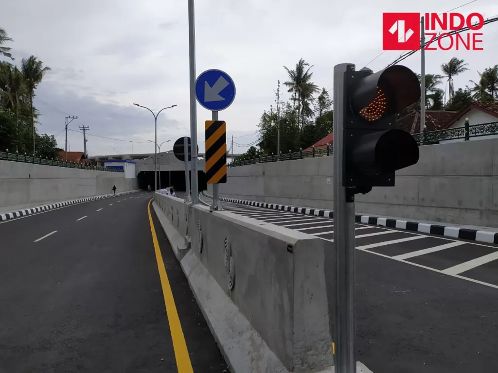 Underpass NYIA di Kabupaten Kulonprogo, Provinsi DIY yang akan diresmikan Presiden Joko Widodo, Jumat (31/1/2020). (INDOZONE/Sigit Nugroho)