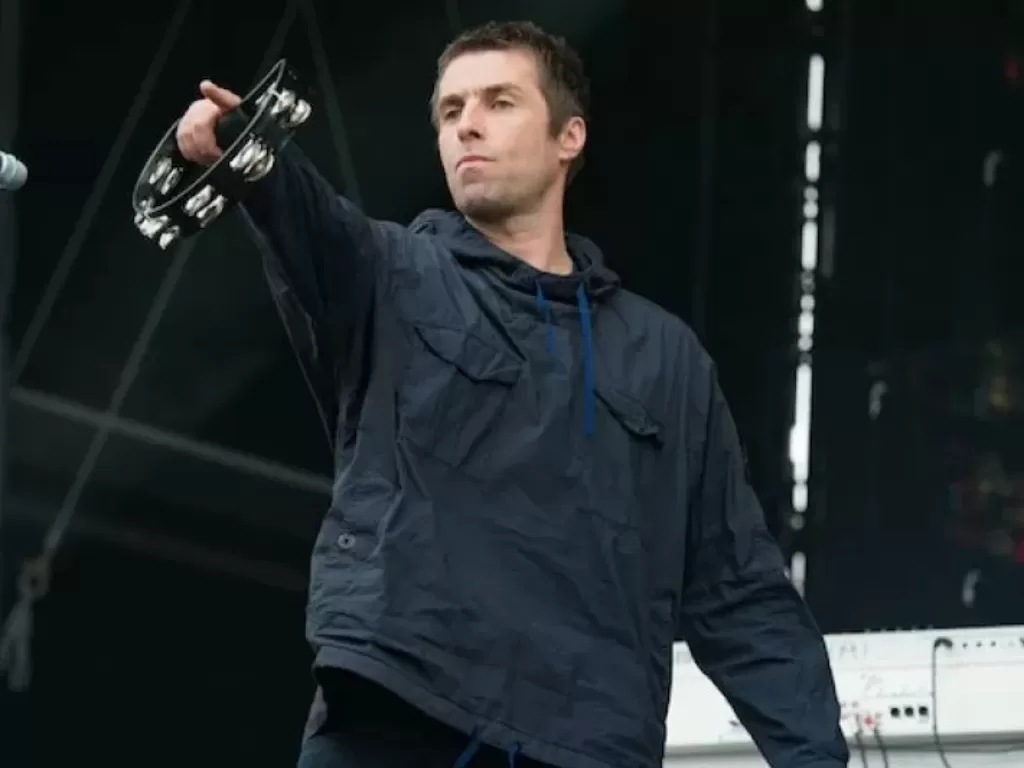 Liam Gallagher pada saat melakukan konser. (photo/ANTARA/Reuters)