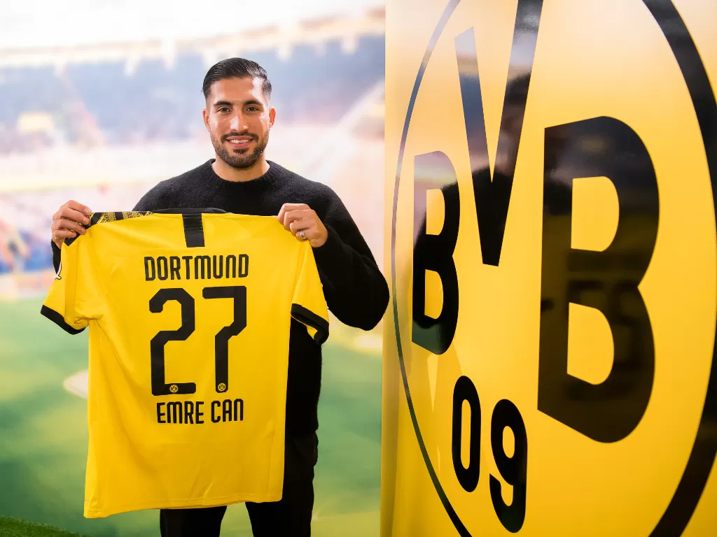 Emre Can resmi gabung ke Borussia Dortmund. (Twitter/BVB)