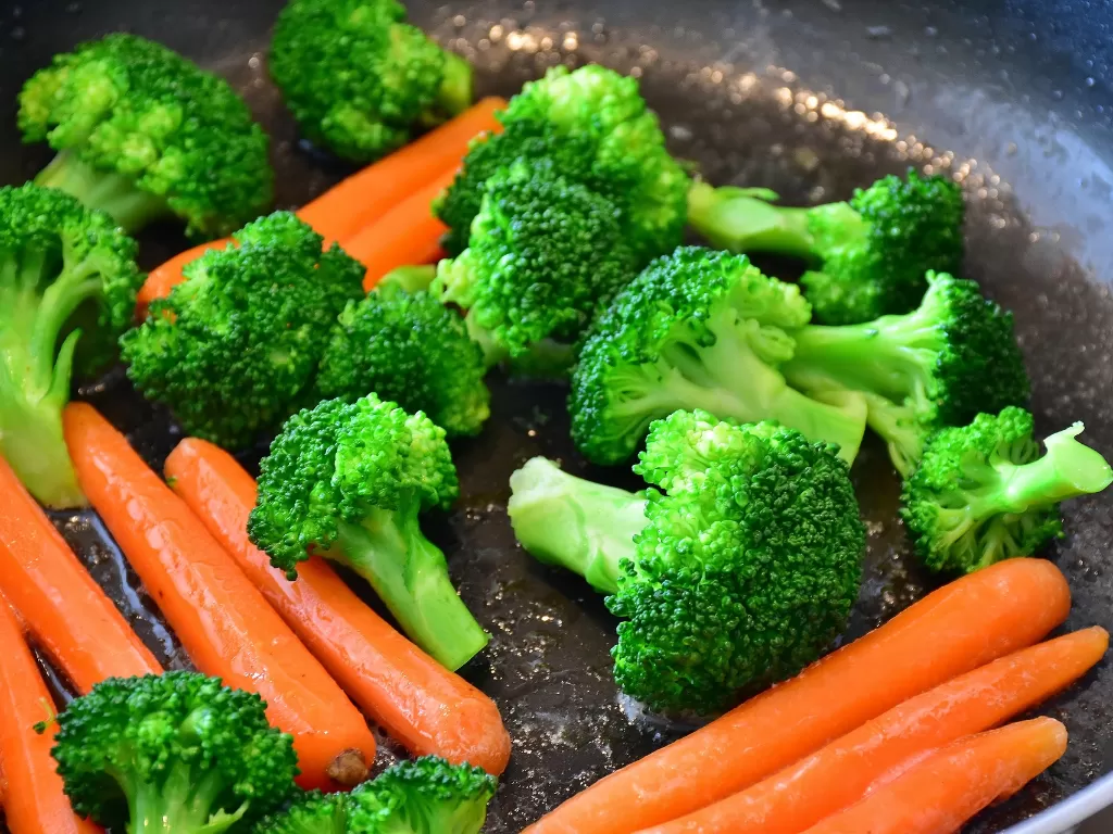 Ilustrasi makanan diet vegetarian (Pixabay)
