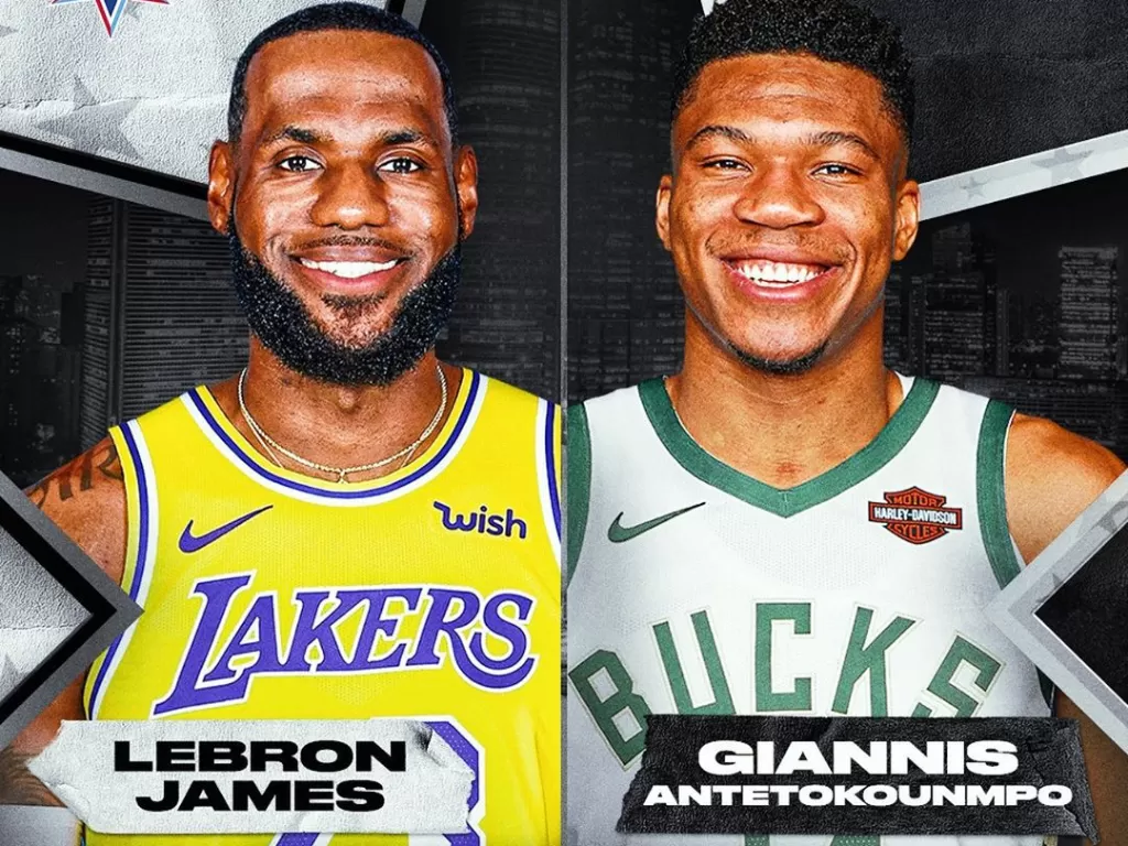 Dua kapten dalam NBA All Star 2020. (Instagram/@nbaallstar)