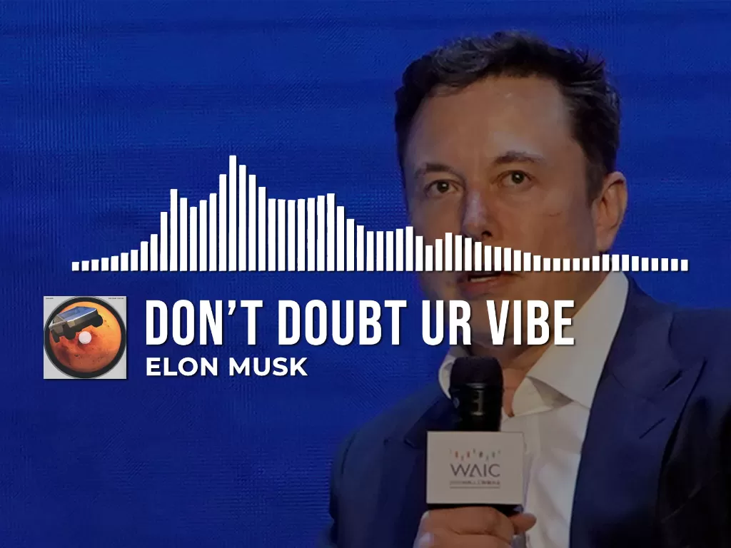 Ilustrasi lagu Elon Musk berjudul Don't Doubt ur Vibe (Ilustrasi/INDOZONE/REUTERS)