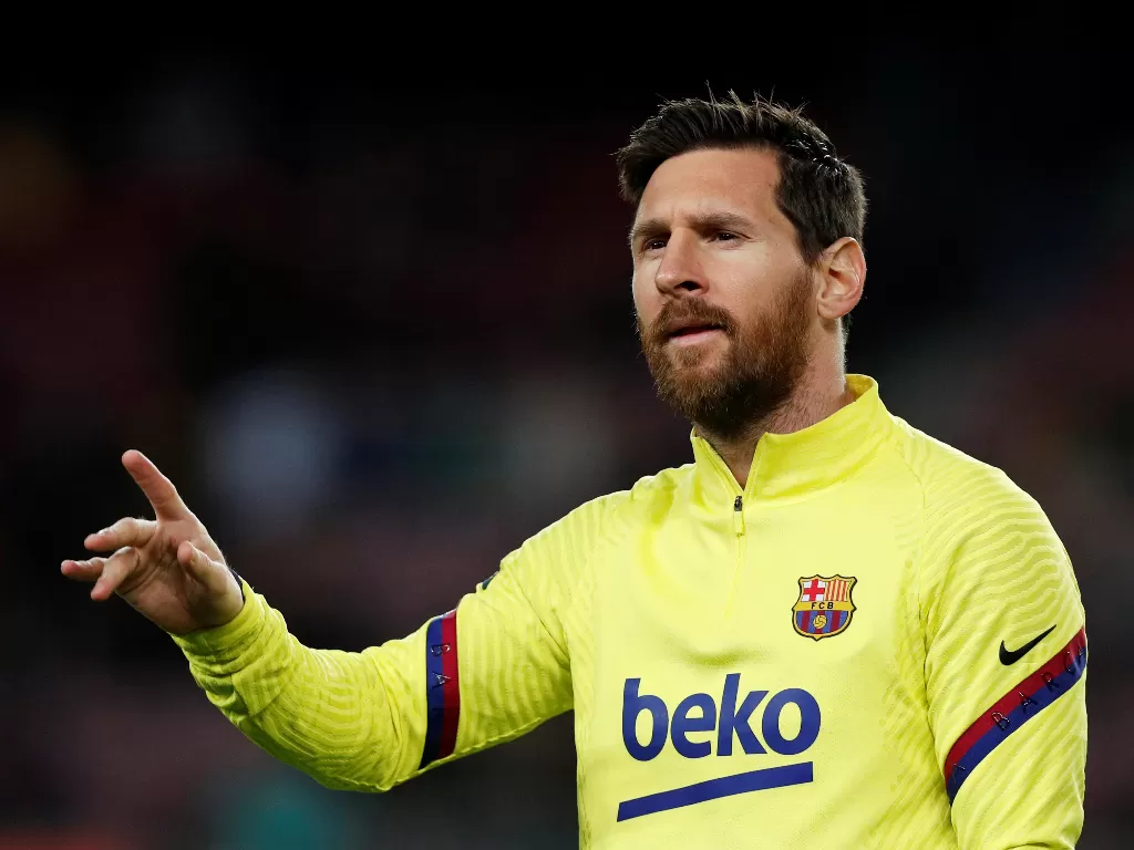 Penyerang Barcelona, Lionel Messi. (REUTERS/Albert Gea)