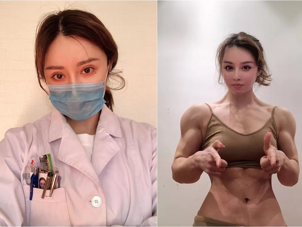 Dokter cantik berotot, Yuan Herong (instagram/@yuanherong1229)