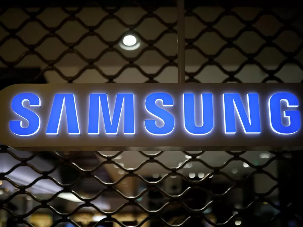 Logo Samsung di kantornya yang berlokasi di Seoul, Korea Selatan (photo/REUTERS/Kim Hong-Ji)