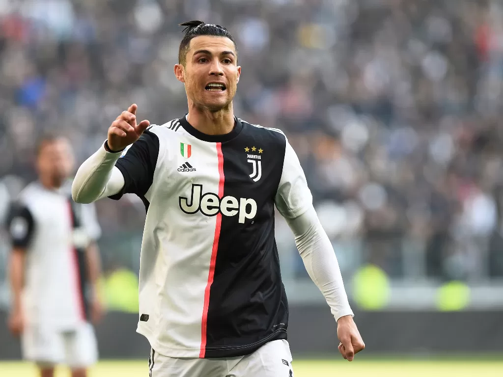 Pemain Juventus, Cristiano Ronaldo, baru akan berhenti bermain jika tak lagi punya motivasi. (REUTERS/Massimo Pinca)