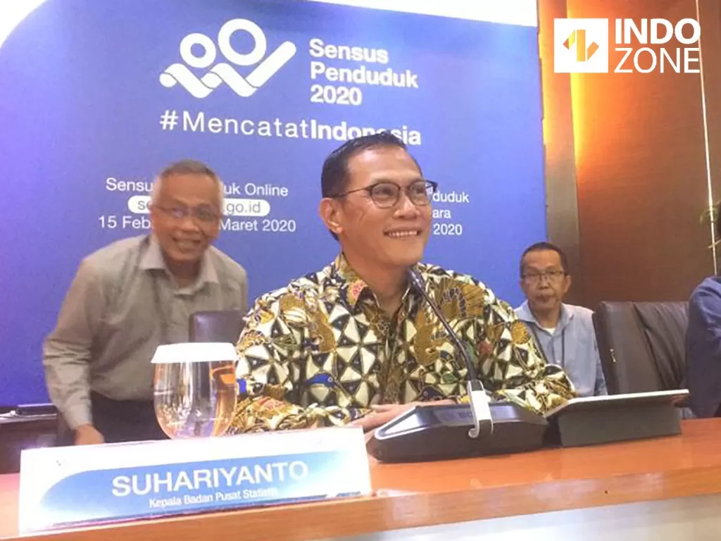 Kepala BPS Suhariyanto dalam acara konferensi pers pertumbuhan ekonomi Indonesia Kuartal IV dan Tahun 2019 di Kantor Pusat BPS, Jakarta, Rabu (5/2/2020). (INDOZONE/Sigit Nugroho)
