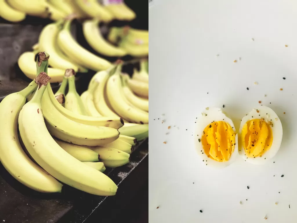 Ilustrasi pisang dan telur (Pexels/Kio/Mona Sabha Cabrera)
