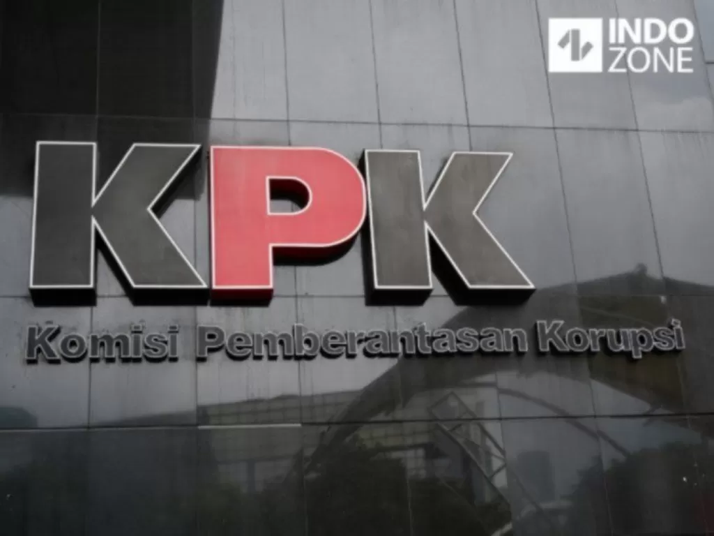 Logo KPK di Gedung Merah Putih. (INDOZONE/Arya Manggala)