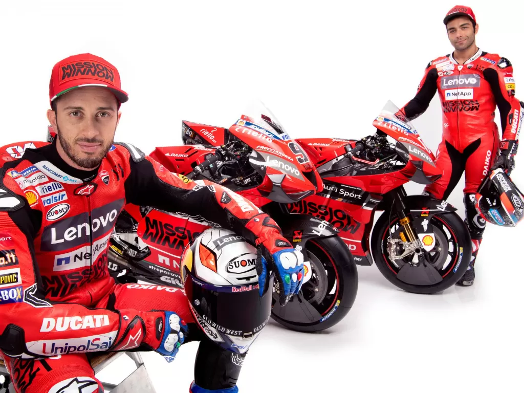 Ducati saat ini diperkuat Andrea Dovizioso (kiri) dan Danilo Petrucci. (Dok. MotoGP)