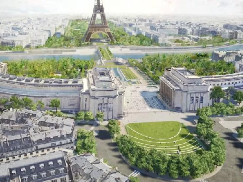 Tampilan Paris yang akan berubah pada 2024 mendatang. (Dok. Gustafson Porter + Bowman)