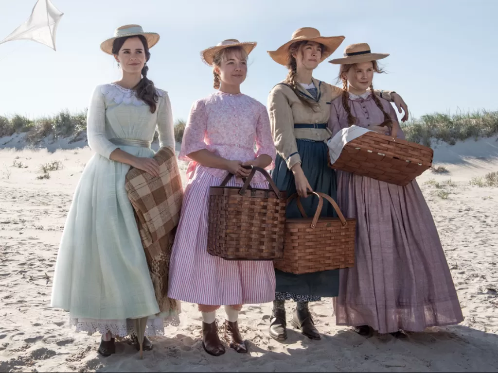 Emma Watson , Saoirse Ronan , Florence Pugh , dan Eliza Scanlen in Little Women (2019). (IMDb)