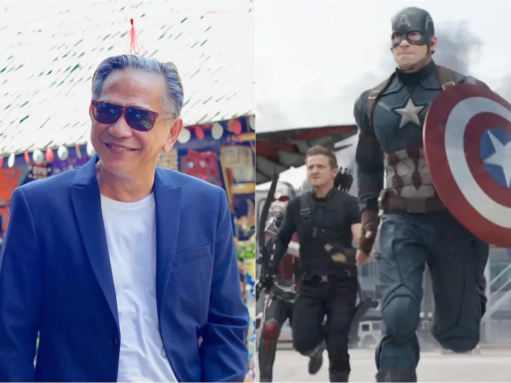 Kiri: aktor senior Ray Sahetapy (instagram/@raysahetapy) Kanan: salah satu adegan dalam film Captain America (Imdb)