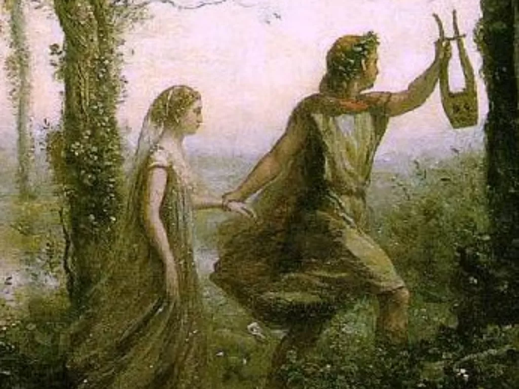 Ilustrasi Orpheus dan Eurydice. (wikibooks.org/Jean-Baptiste-Camille Corot )