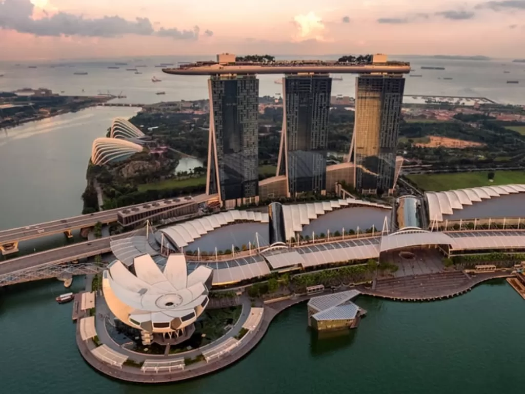 Marina Bay Sands, Singapura (Unsplash.com/Hu Chen)