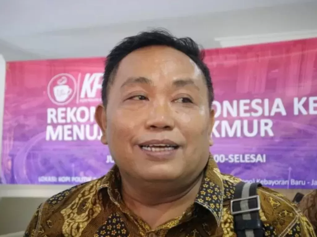  Wakil Ketua Umum Partai Gerindra Arief Poyuono. (ANTARA/Pamela Sakina)