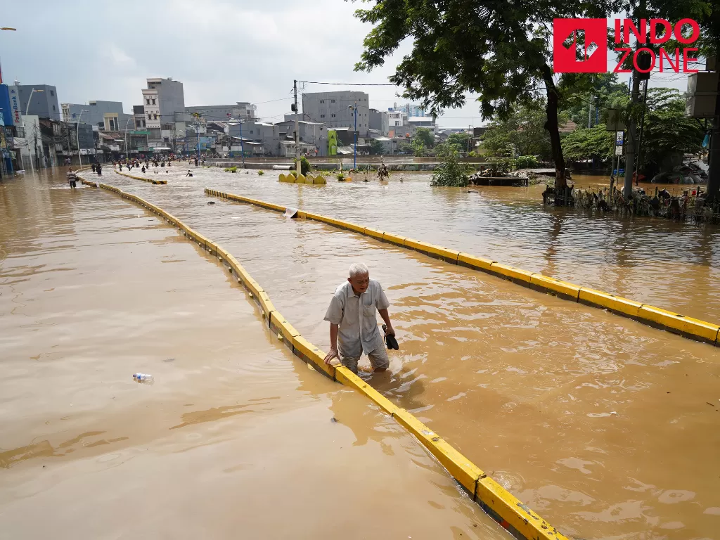 Ilustrasi banjir Jakarta (INDOZONE/Arya Manggala)