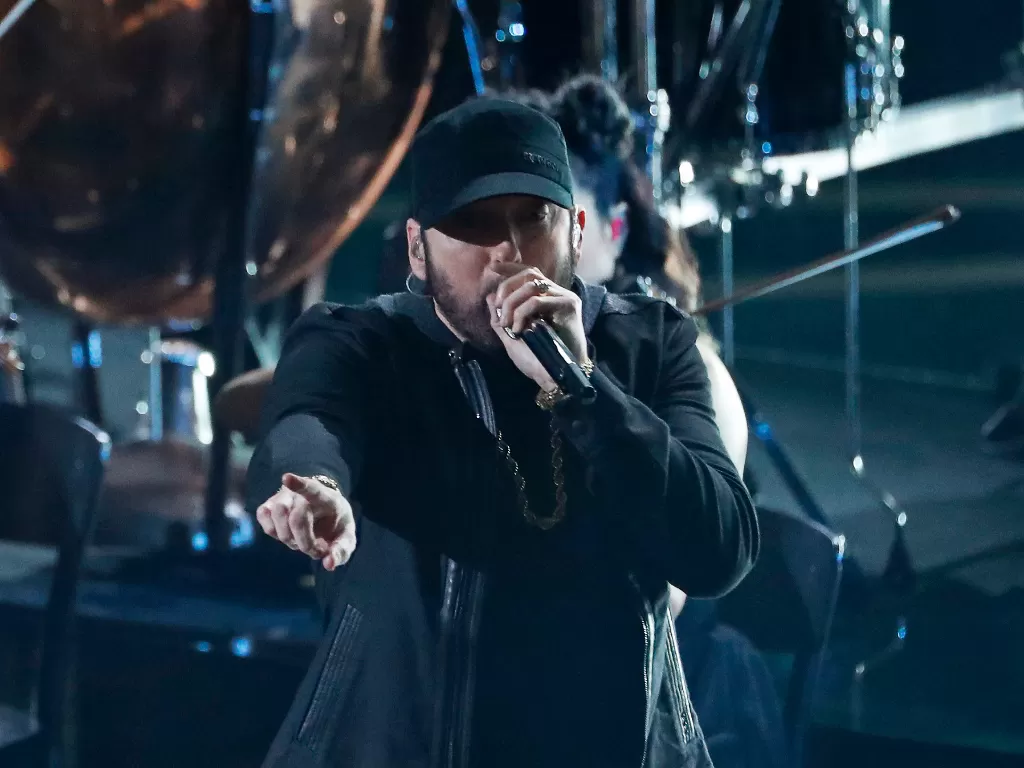 Eminem muncul di panggung Oscar 2020 dan kejutkan penonton (REUTERS/Mario Anzuoni)