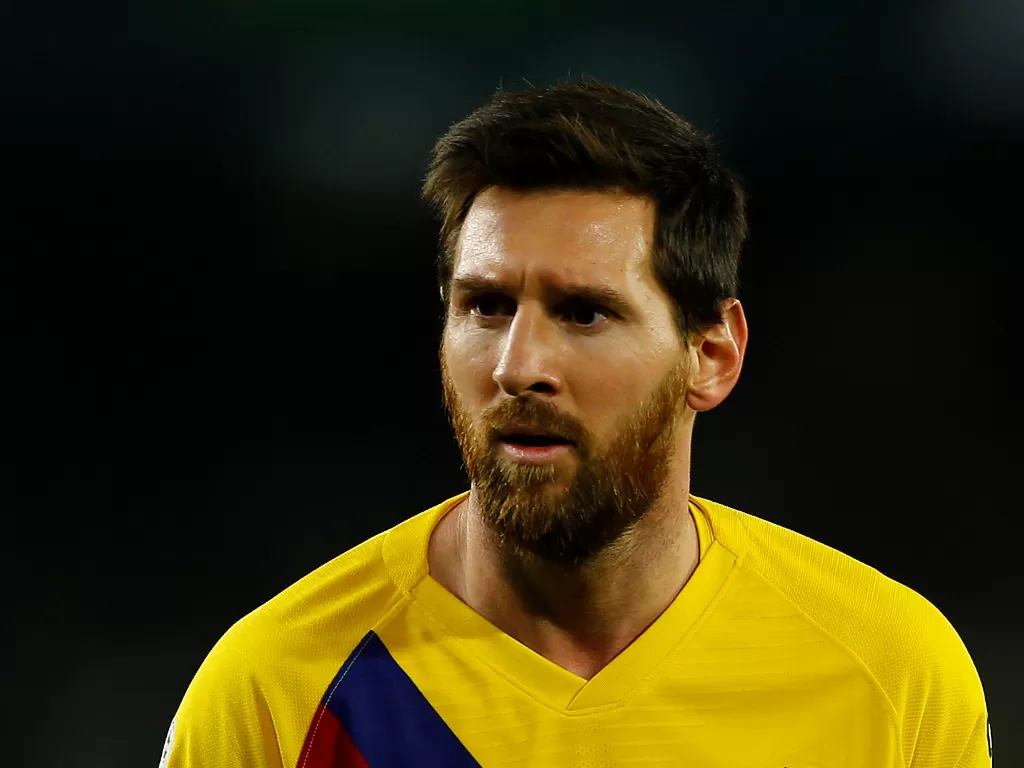 Penyerang Barcelona, Lionel Messi. (REUTERS/Marcelo del Pozo)