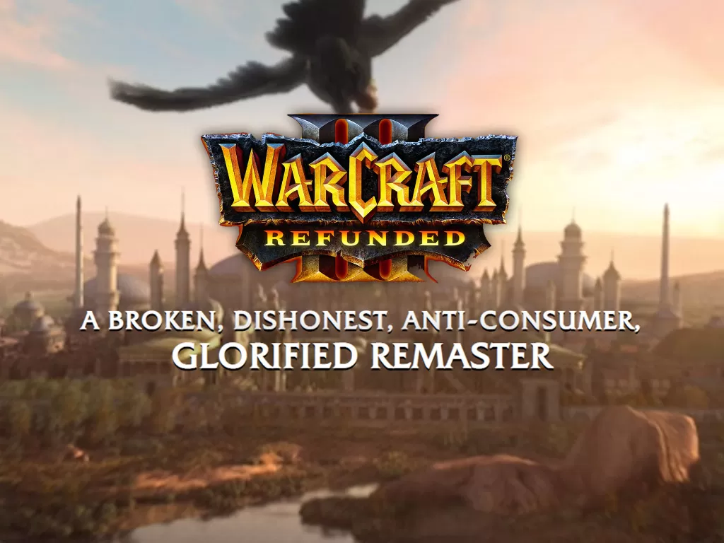 Situs website Warcraft III: Refunded (photo/warcraft3refunded.com)