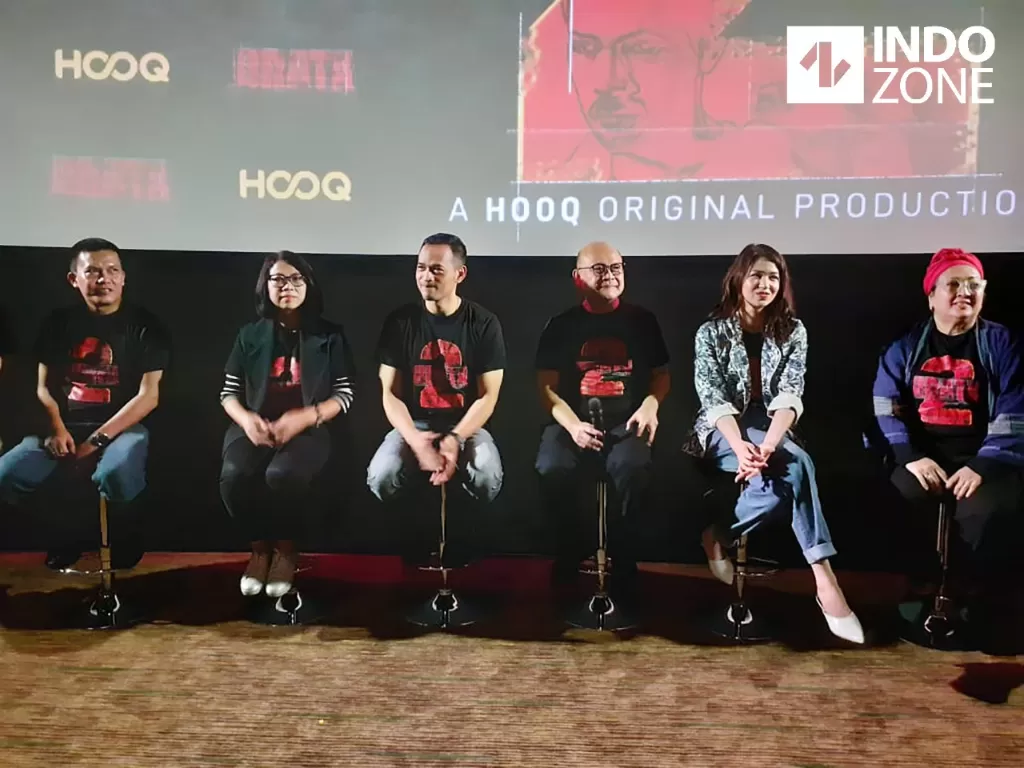 Para pemeran tokoh 'Brata' dan HOOQ Indonesia (INDOZONE/M Fadli)