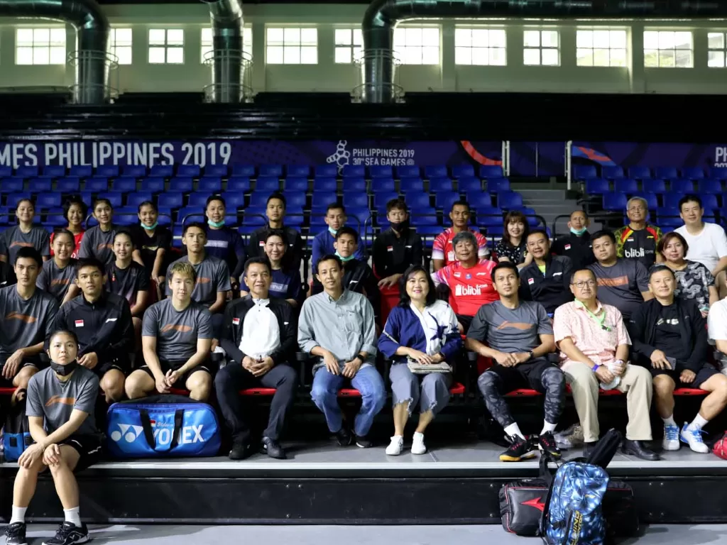 Skuad Tim Indonesia yang akan tampil pada Kejuaraan Bulutangkis Asia 2020 di Filipina. (Dok. PBSI)