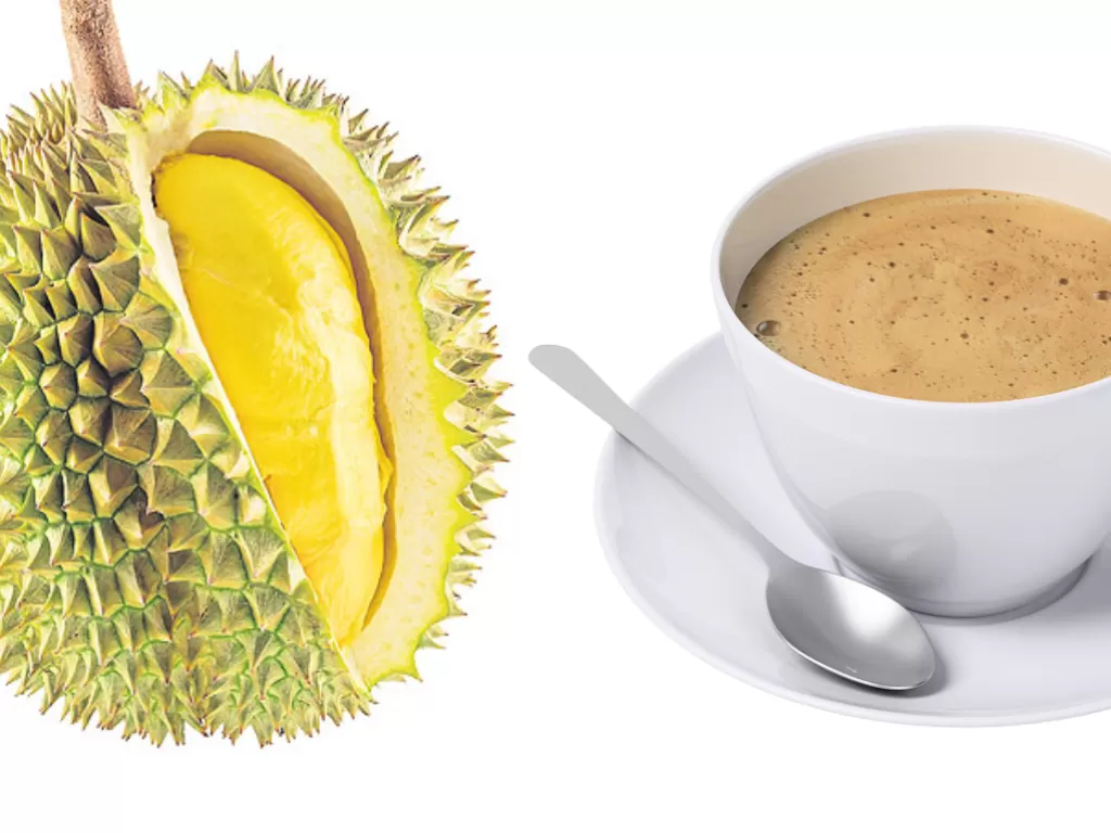 Durian dan kopi. (Kolase BANGKOKPOST dan Flickr)