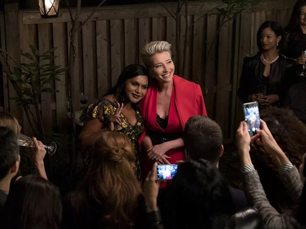 Emma Thompson and Mindy Kaling in Late Night (2019). (Amazon Studios)