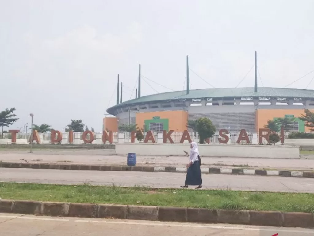 Stadion Pakansari Cibinong, Kabupaten Bogor, Jawa Barat, salah satu venue Piala Dunia U-20 tahun 2021. (ANTARA/M Fikri Setiawan)
