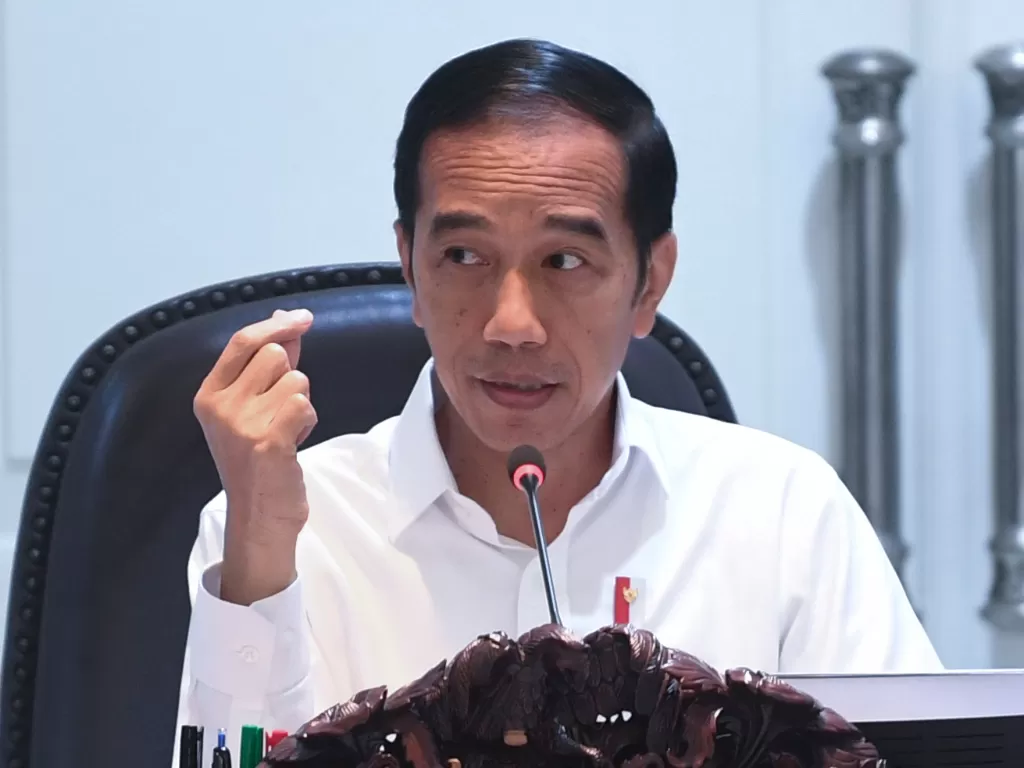 Presiden Jokowi menyebut penyebab utama neraca perdagangan RI terus mengalami defisit. (ANTARA FOTO/Wahyu Putro A).