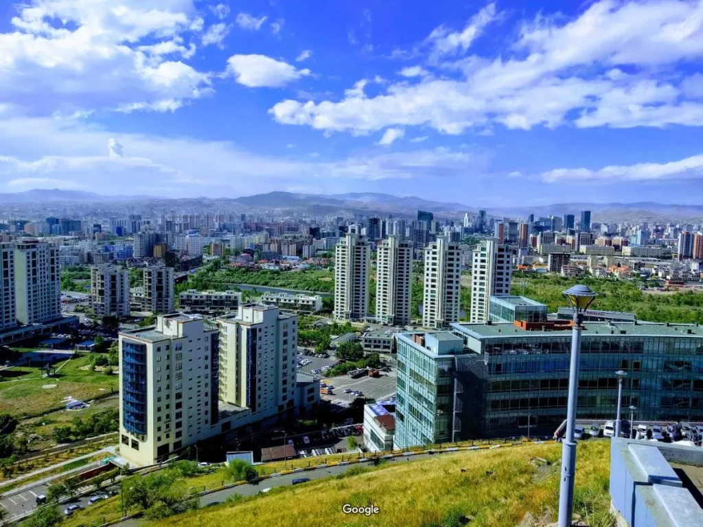 Skyline Ibu kota Ulaanbaatar, Mongolia. (Google)